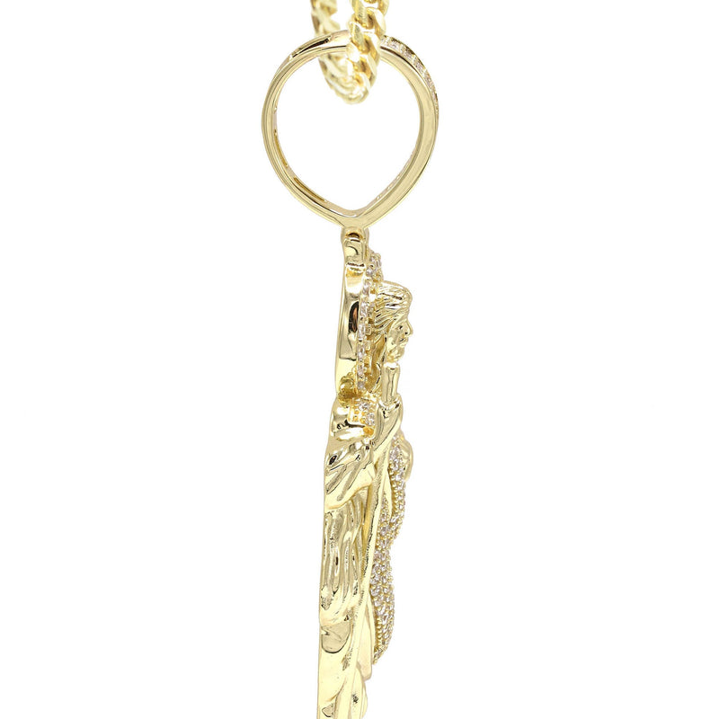 Silver Necklace - Gold St. Jude Necklace | 37.5 Grams