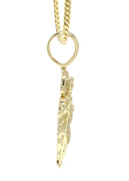 Silver Necklace - Gold St. Jude Necklace | 37.5 Grams