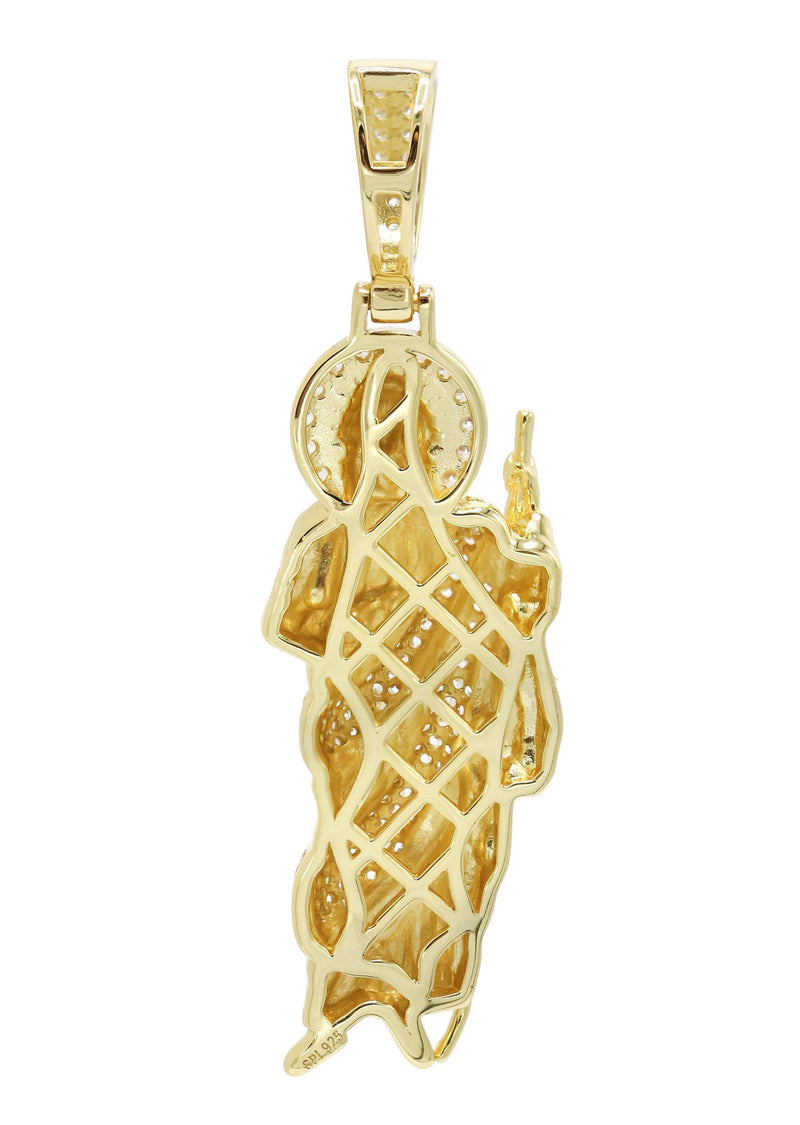 Silver Pendant - Gold St. Jude Pendant | Appx 7 Grams