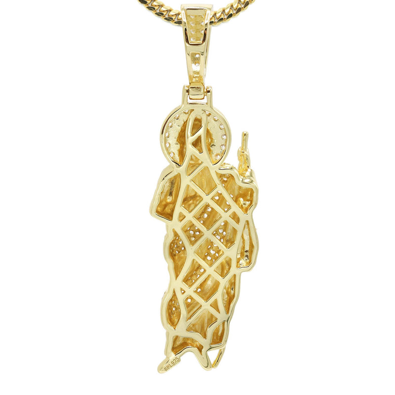Silver Necklace - Gold St. Jude Necklace | 20.9 Grams
