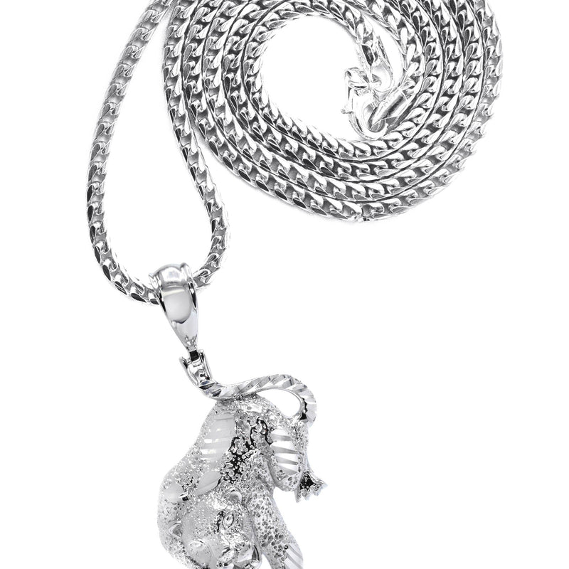 Silver Cheetah Necklace | 27 Grams