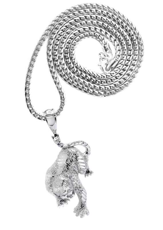 Silver Cheetah Necklace | 27 Grams