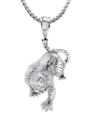 Silver Cheetah Necklace | 27 Grams