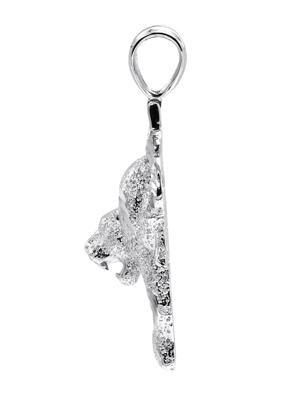 Silver Pendant - Silver Cheetah Pendant | Appx 12.5 Grams