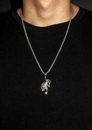 Silver Cheetah Necklace | 27 Grams