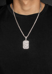 Silver Money Sign Necklace | 41 Grams