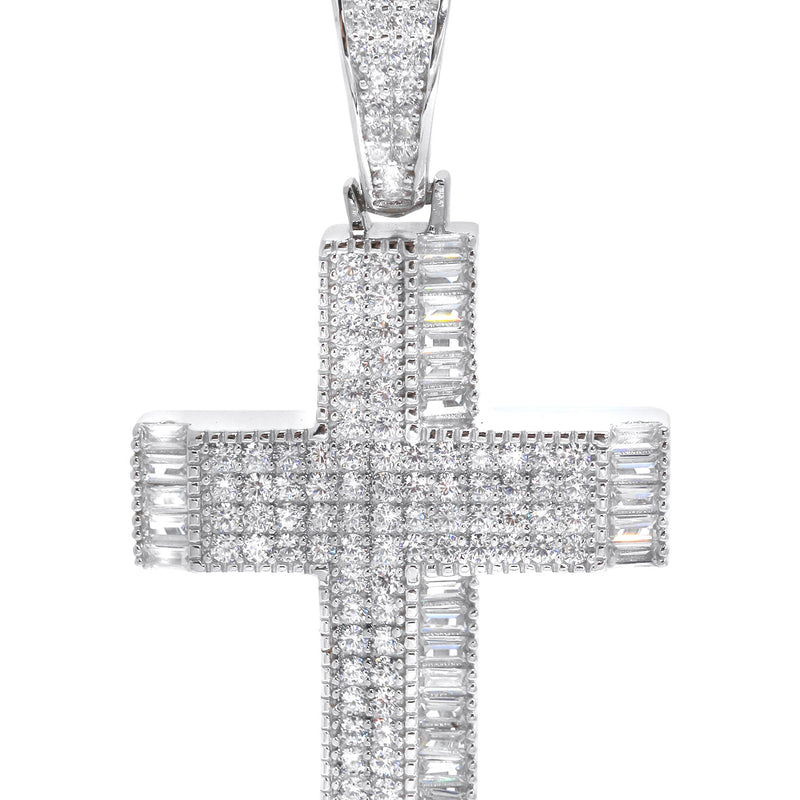 Silver Pendant - Silver Cross Pendant | Appx 8.8 Grams