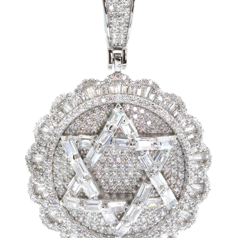 Silver Pendant - Silver Star of David Pendant | Appx 16.3 Grams