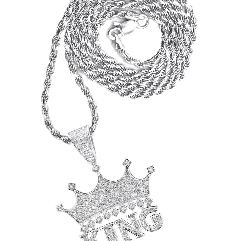 Silver King Crown Necklace | 18 Grams