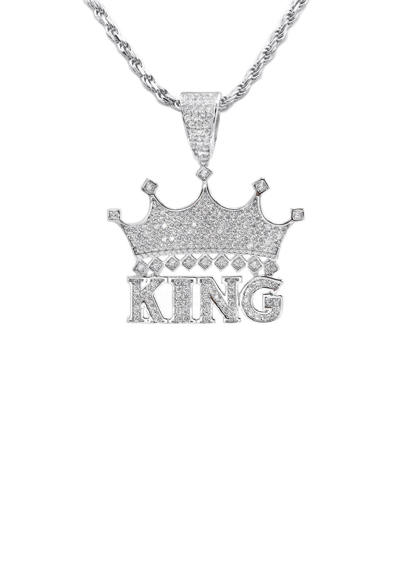 Silver King Crown Necklace | 18 Grams
