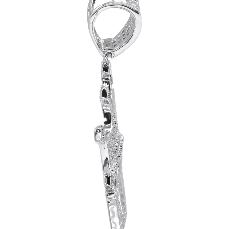 Silver Pendant - Silver Crown King Pendant | Appx 4.4 Grams