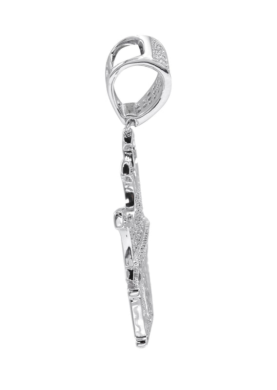 Silver Pendant - Silver Crown King Pendant | Appx 4.4 Grams