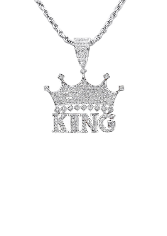 Silver King Crown Necklace | 18 Grams