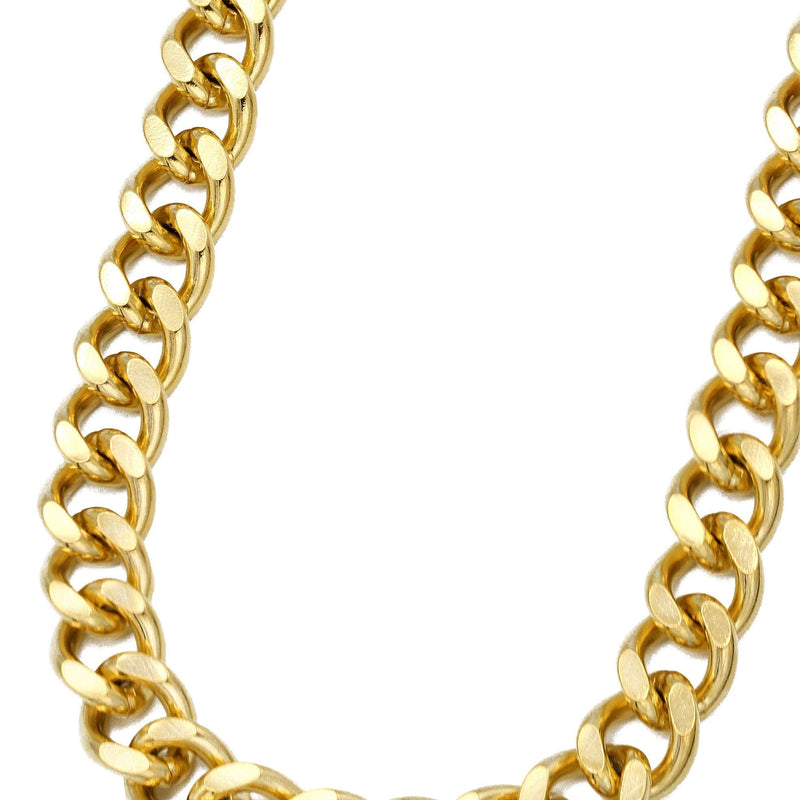 Gold Plated Mens Cuban Curb Chain