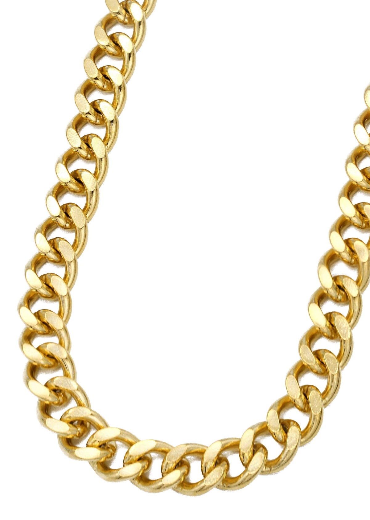 Gold Plated Mens Cuban Curb Chain
