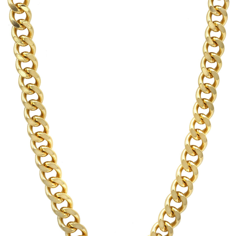 Gold Plated Mens Cuban Curb Chain