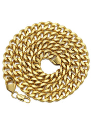 Gold Plated Mens Cuban Curb Chain