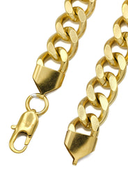 Gold Plated Mens Cuban Curb Chain