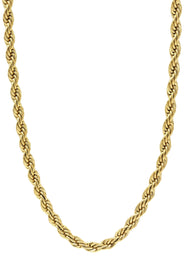 Gold Plated Mens Chain Solid Rope