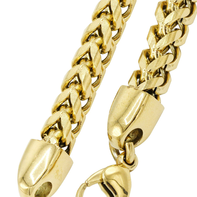 Gold Plated Mens Chain Solid Franco
