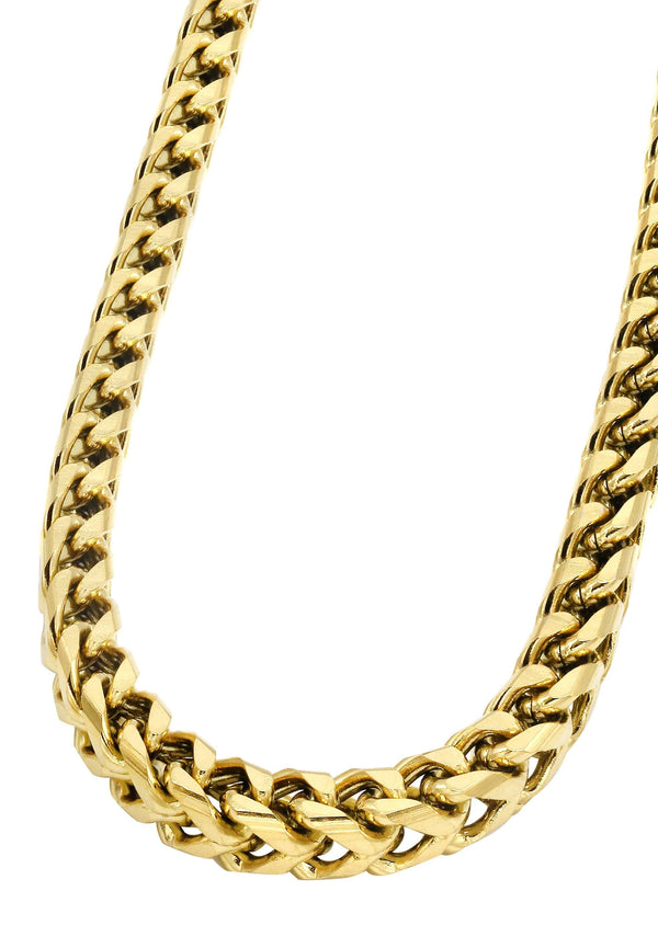 Gold Plated Mens Chain Solid Franco
