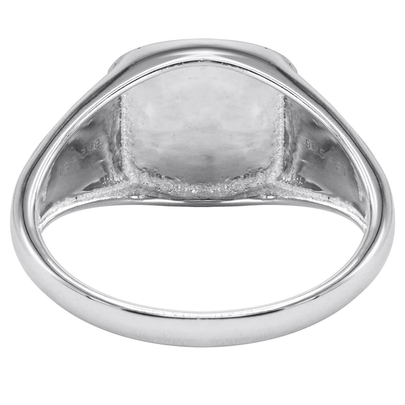 Mens Silver Onyx Signet Ring | Appx 5.3 Grams