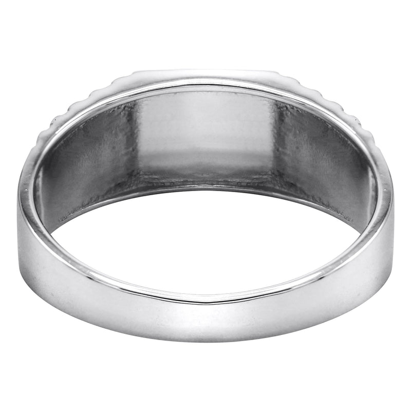 Mens Silver Onyx Ring | Appx 3.9 Grams