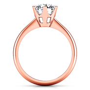 Solitaire Diamond Engagement Ring Tresa  14K Rose Gold