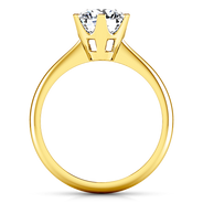 Solitaire Diamond Engagement Ring Tresa  14K Yellow Gold
