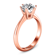 Solitaire Diamond Engagement Ring Tresa  14K Rose Gold