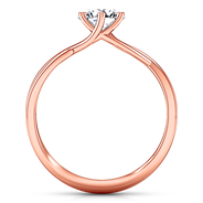 Solitaire Diamond Engagement Ring Wisteria 14K Rose Gold