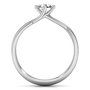 Round Diamond Solitaire Engagement Ring Wisteria 14K White Gold