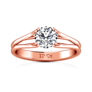Solitaire Diamond Engagement Ring Adagio 14K Rose Gold