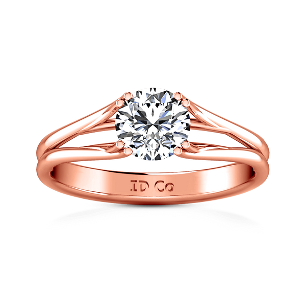 Solitaire Diamond Engagement Ring Adagio 14K Rose Gold