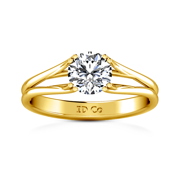 Solitaire Diamond Engagement Ring Adagio 14K Yellow Gold