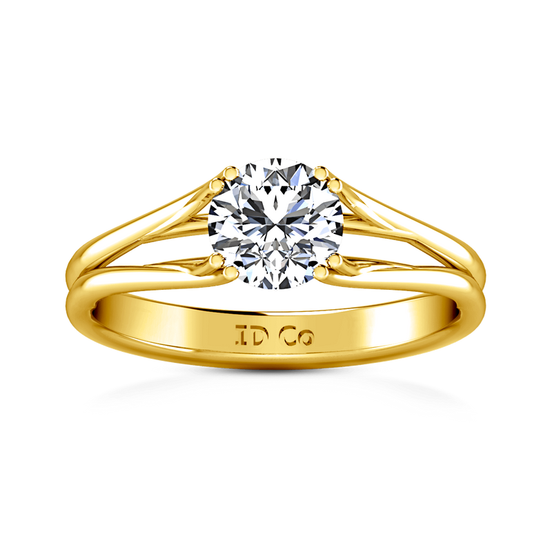 Solitaire Diamond Engagement Ring Adagio 14K Yellow Gold