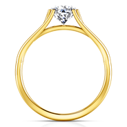 Solitaire Diamond Engagement Ring Adagio 14K Yellow Gold