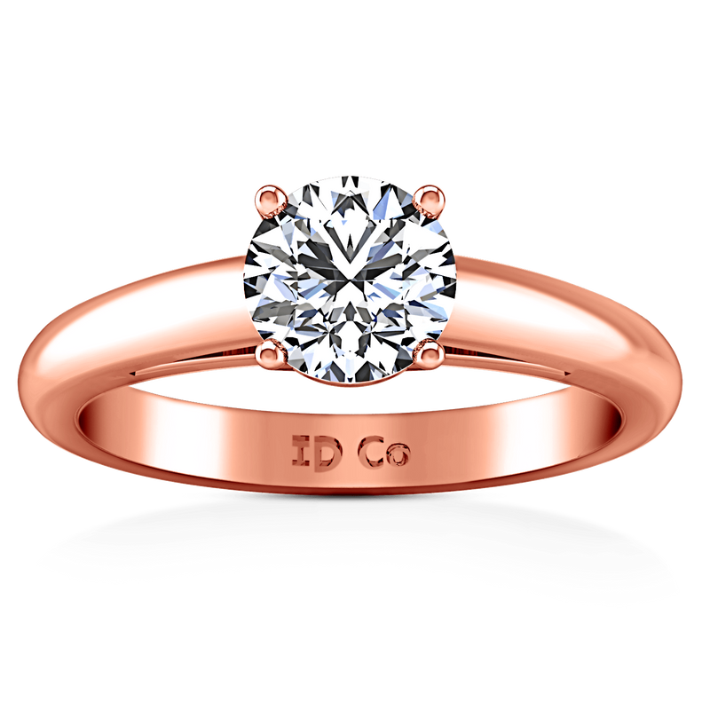 Solitaire Diamond Engagement Ring Avant 14K Rose Gold