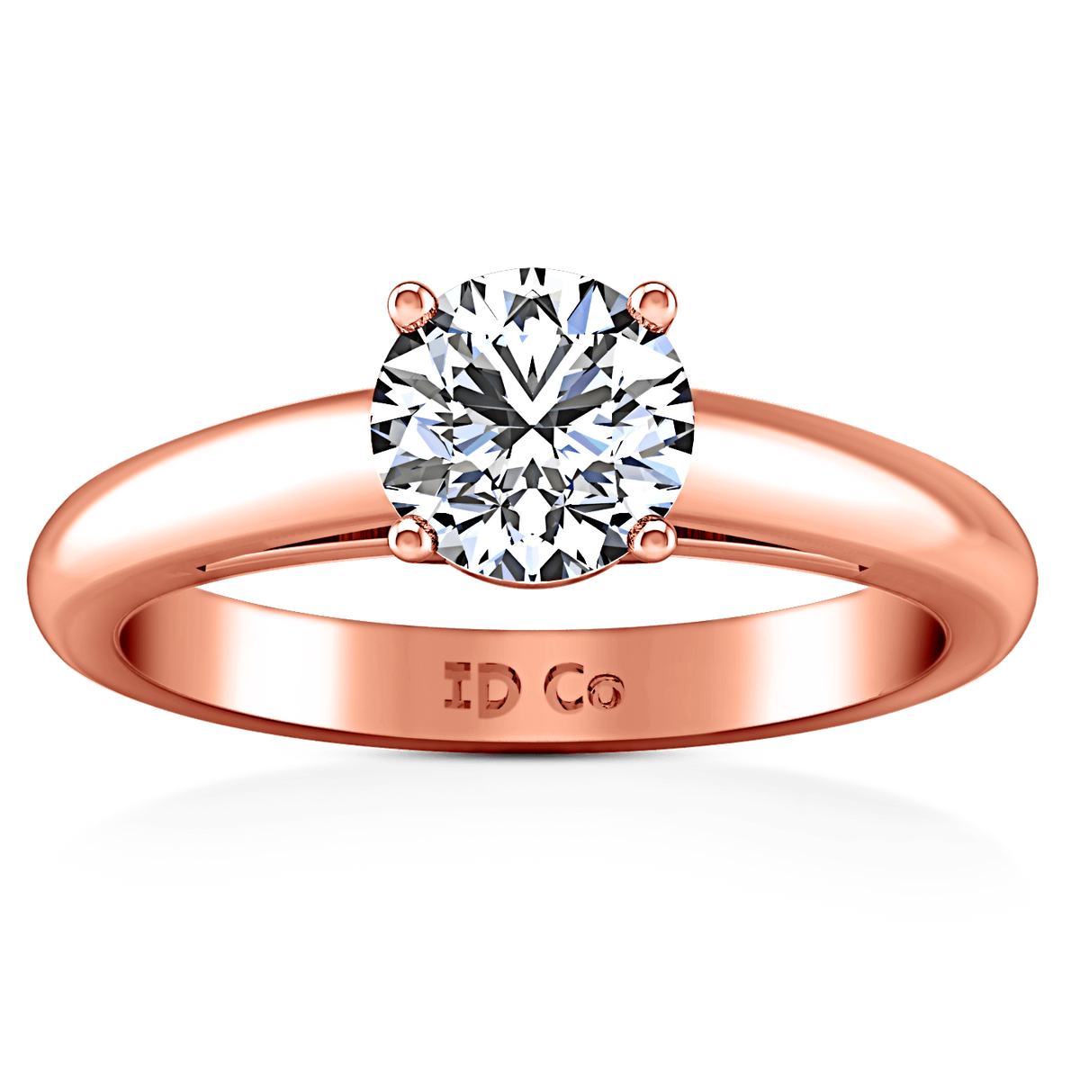 Solitaire Diamond Engagement Ring Avant 14K Rose Gold