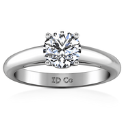 Round Diamond Solitaire Engagement Ring Avant 14K White Gold