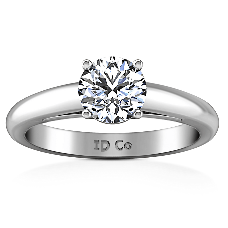 Round Diamond Solitaire Engagement Ring Avant 14K White Gold