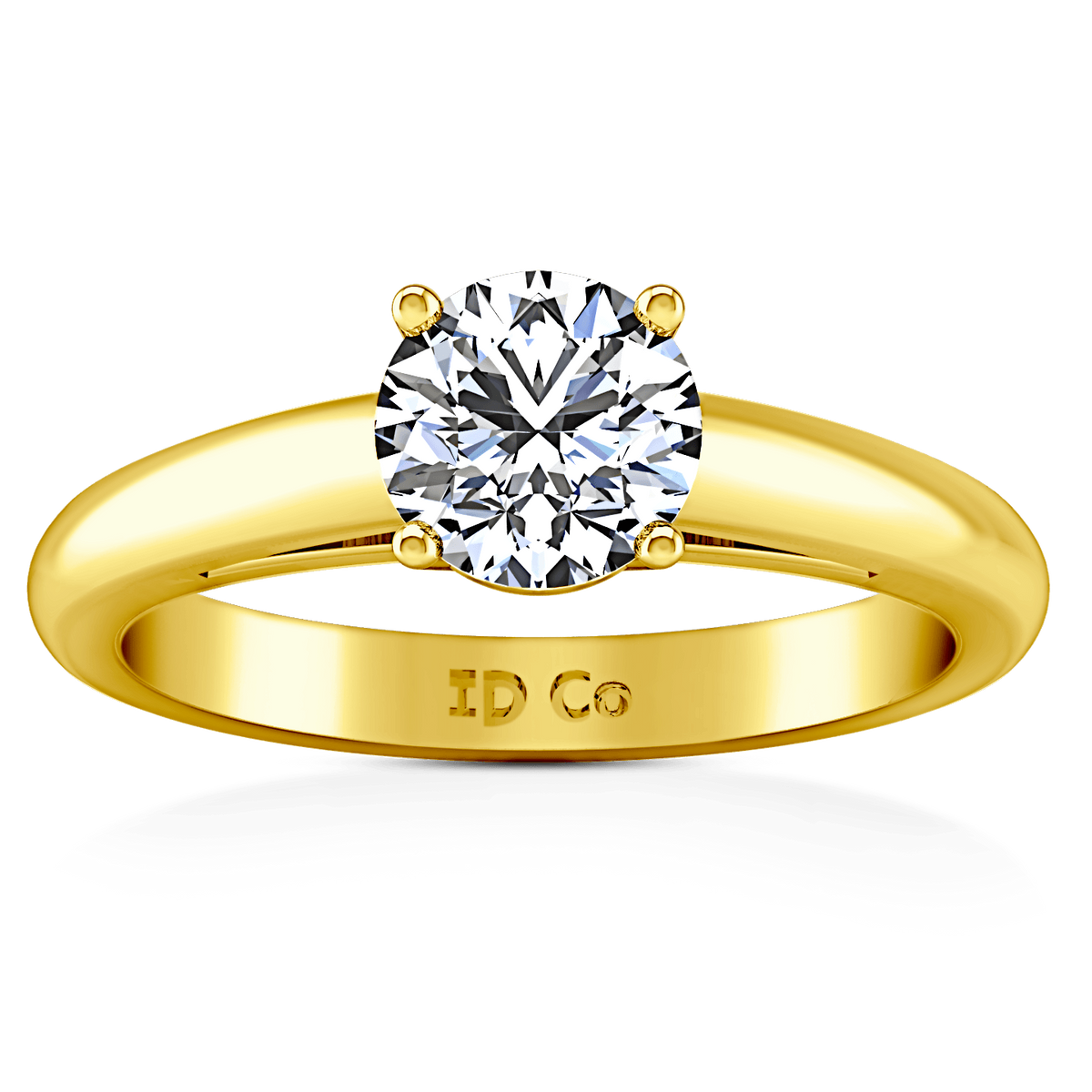 Solitaire Diamond Engagement Ring Avant 14K Yellow Gold