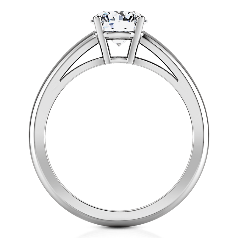 Round Diamond Solitaire Engagement Ring Avant 14K White Gold