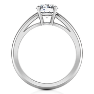 Round Diamond Solitaire Engagement Ring Avant 14K White Gold