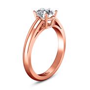 Solitaire Diamond Engagement Ring Avant 14K Rose Gold