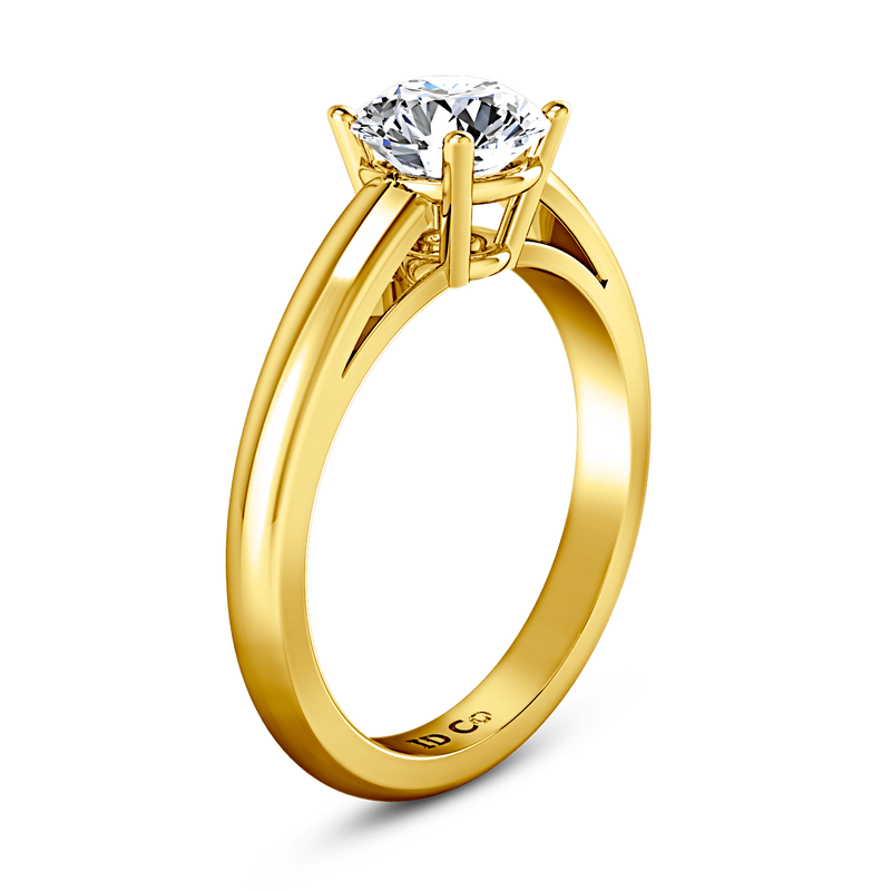 Solitaire Diamond Engagement Ring Avant 14K Yellow Gold