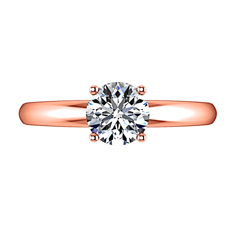 Solitaire Diamond Engagement Ring Avant 14K Rose Gold