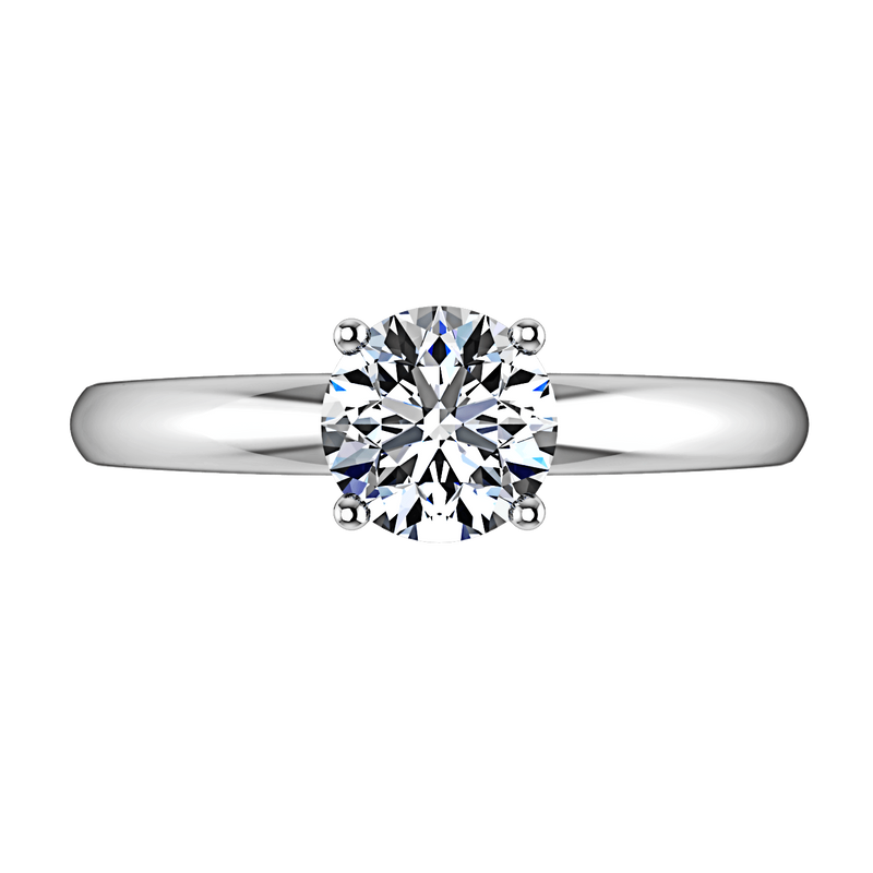 Round Diamond Solitaire Engagement Ring Avant 14K White Gold