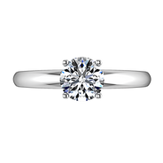 Round Diamond Solitaire Engagement Ring Avant 14K White Gold