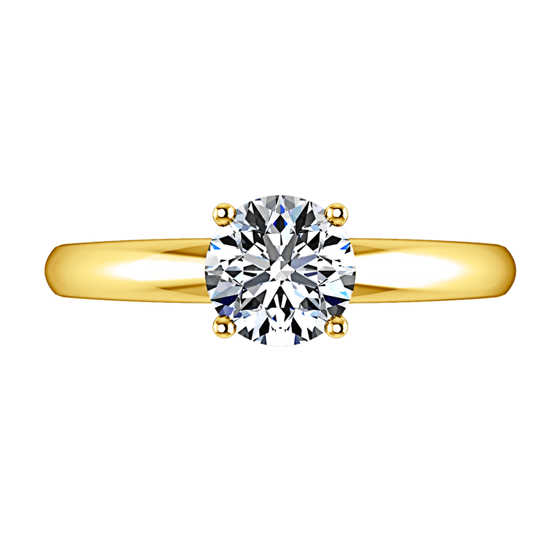 Solitaire Diamond Engagement Ring Avant 14K Yellow Gold
